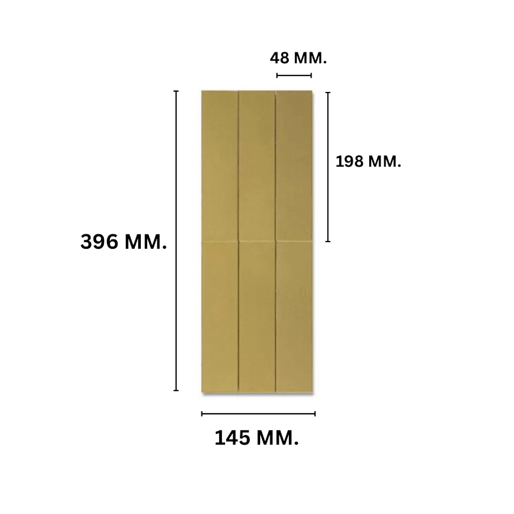 โมเสค TIMELESS TILES รุ่น LUSTO 39.6X14.5 ซม. สีทอง GOLD ผิวเงา สเตนเลสมิลเลอร์_1
